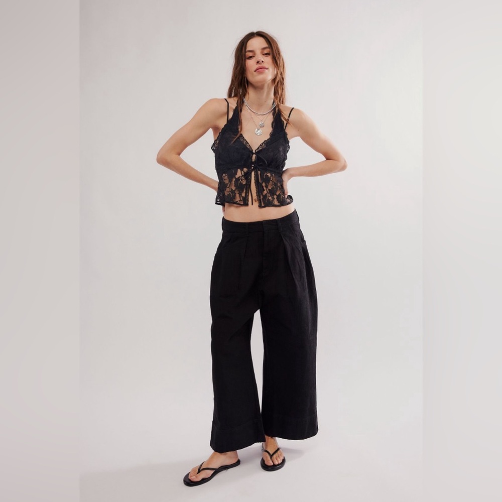 Free People Sweet Talk Linen Chino Pants